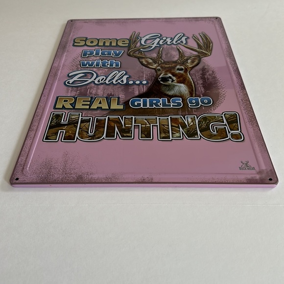BUCK WEAR || Metal Hunting Sign - 11.9” W x 16.5” H - Picture 4 of 6